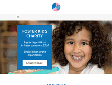 Tablet Screenshot of fosterkidscharity.org